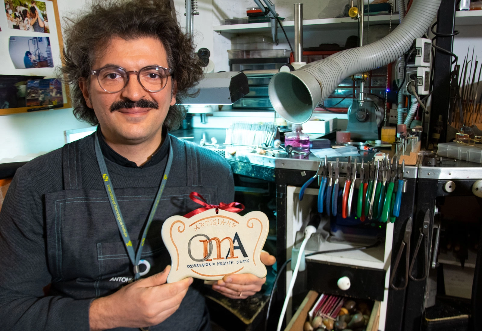 OMA Artisanal Plaque for excellence in Italian craftsmanship