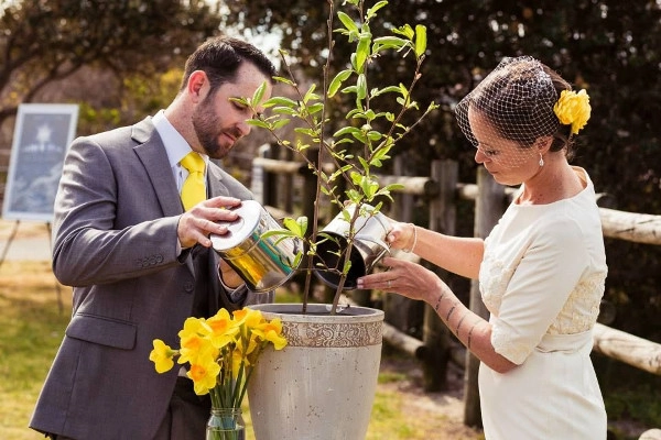 Tree planting ceremony as a symbolic wedding ritual