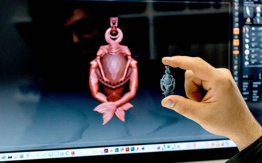 3D design of a bespoke handmade piece of jewellery
