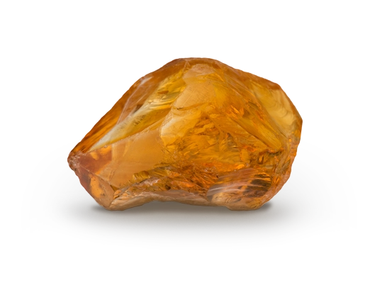 Cristallo grezzo di citrino giallo arancio