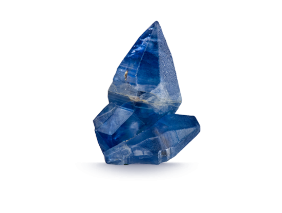 Cristallo grezzo di zaffiro blu