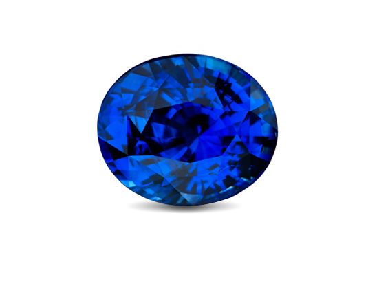 Zaffiro blu sfaccettato